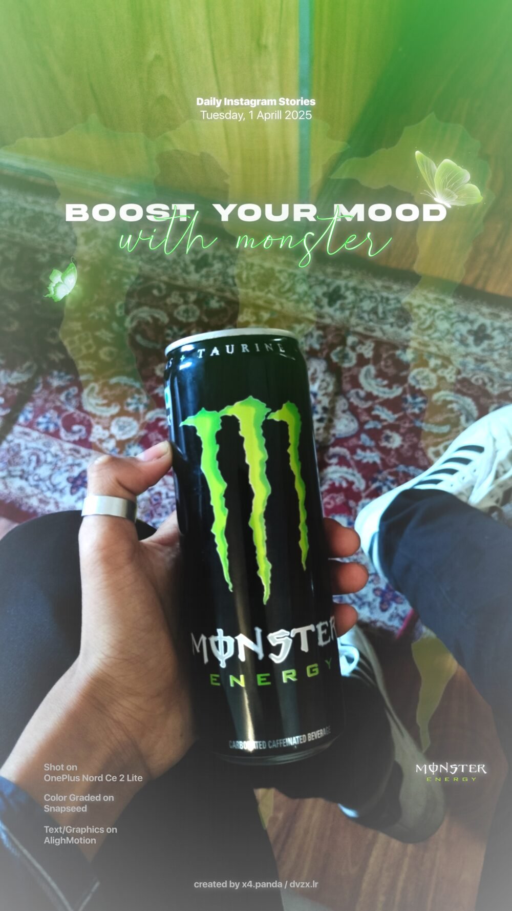 Monster Energy Instagram story ad design